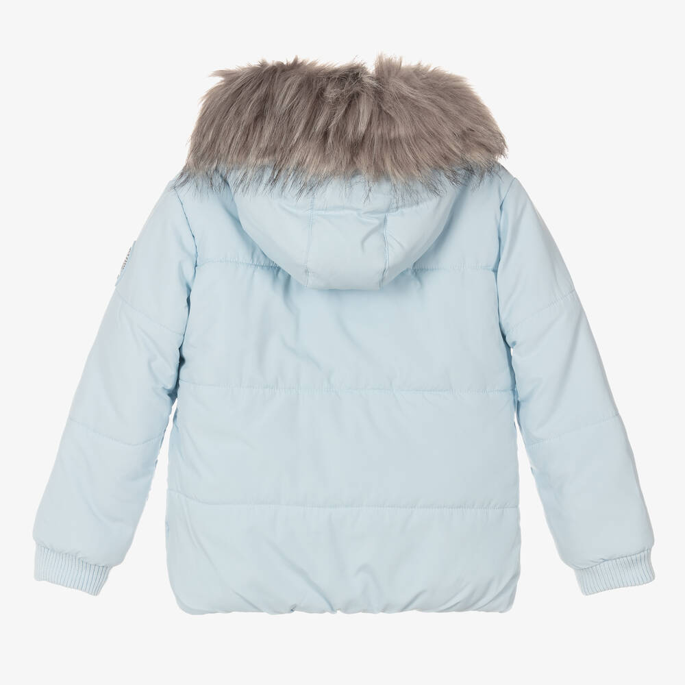 Mitch & Son-Boys Blue Puffer Coat | Childrensalon Outlet