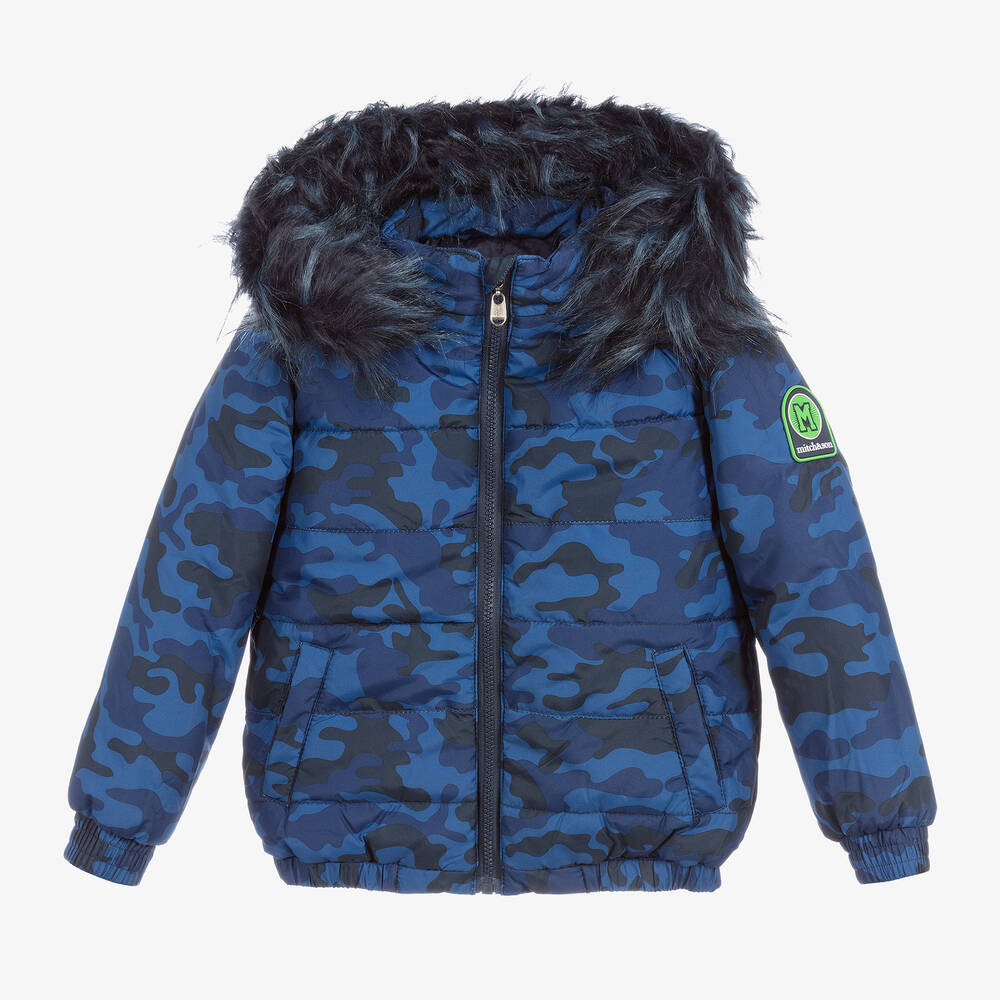 Mitch & Son - Boys Blue Puffer Jacket | Childrensalon