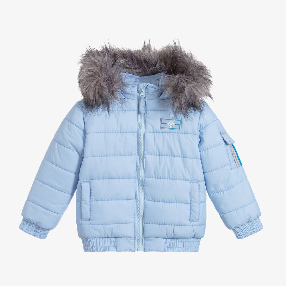 Mitch & Son-Boys Blue Puffer Jacket | Childrensalon Outlet