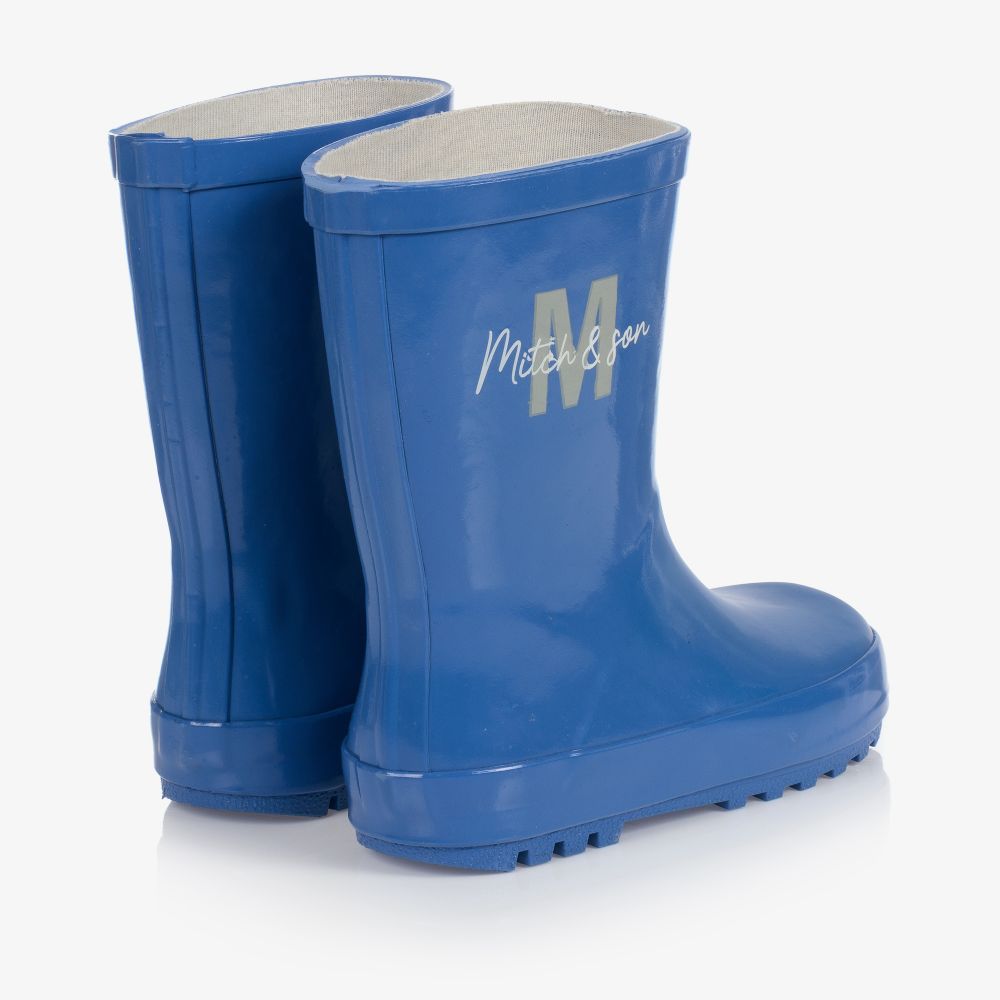 Mitch Son Boys Blue Rain Boots