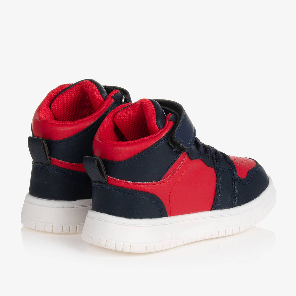 Mitch Son Boys Blue Red Trainers Childrensalon Outlet