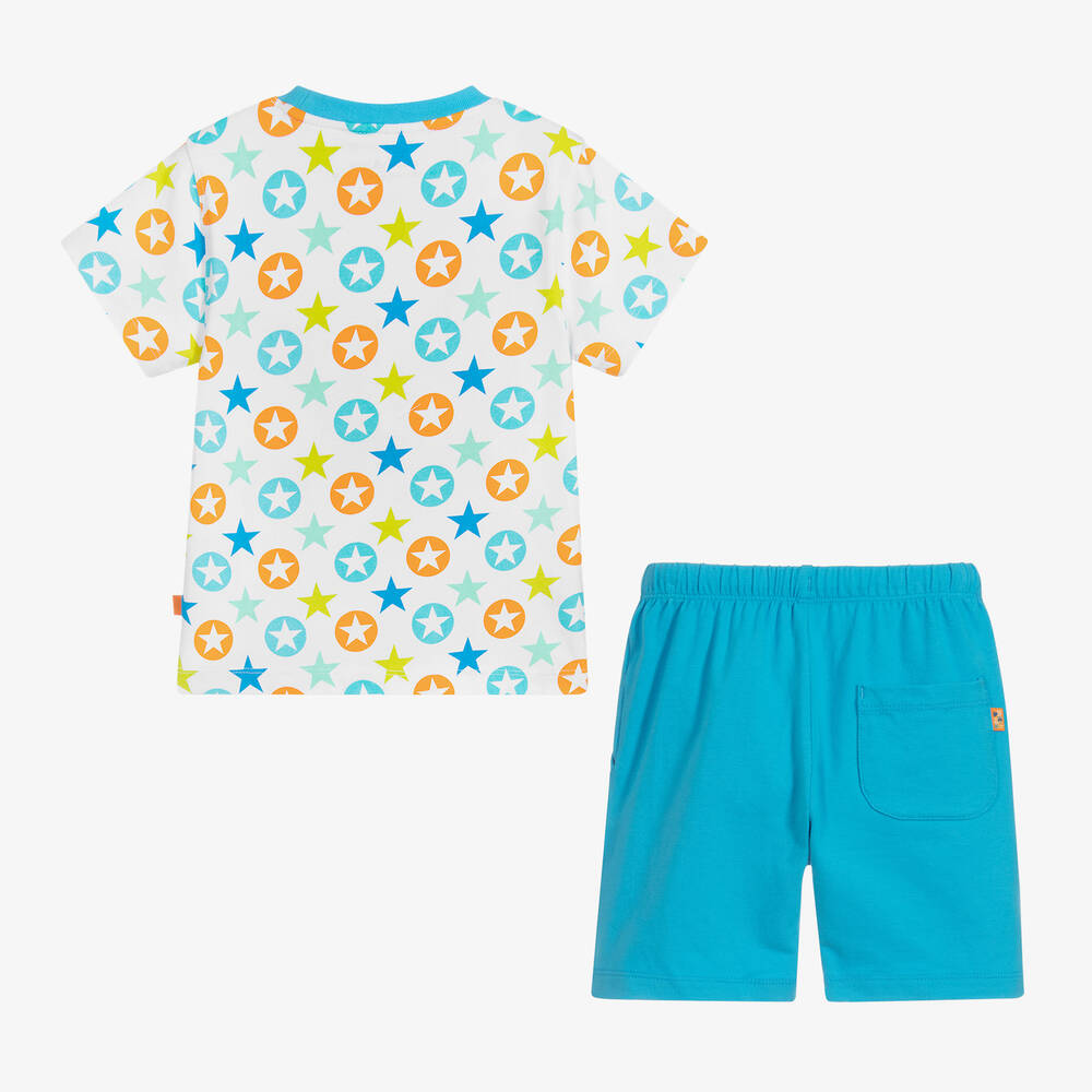 Mitch & Son-Boys Blue Shorts Set | Childrensalon Outlet