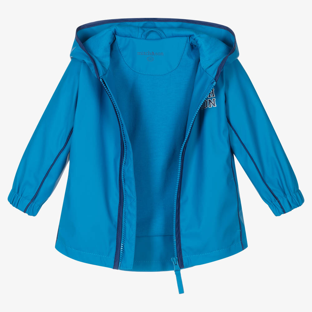 Mitch & Son-Голубая спортивная куртка с капюшоном | Childrensalon Outlet