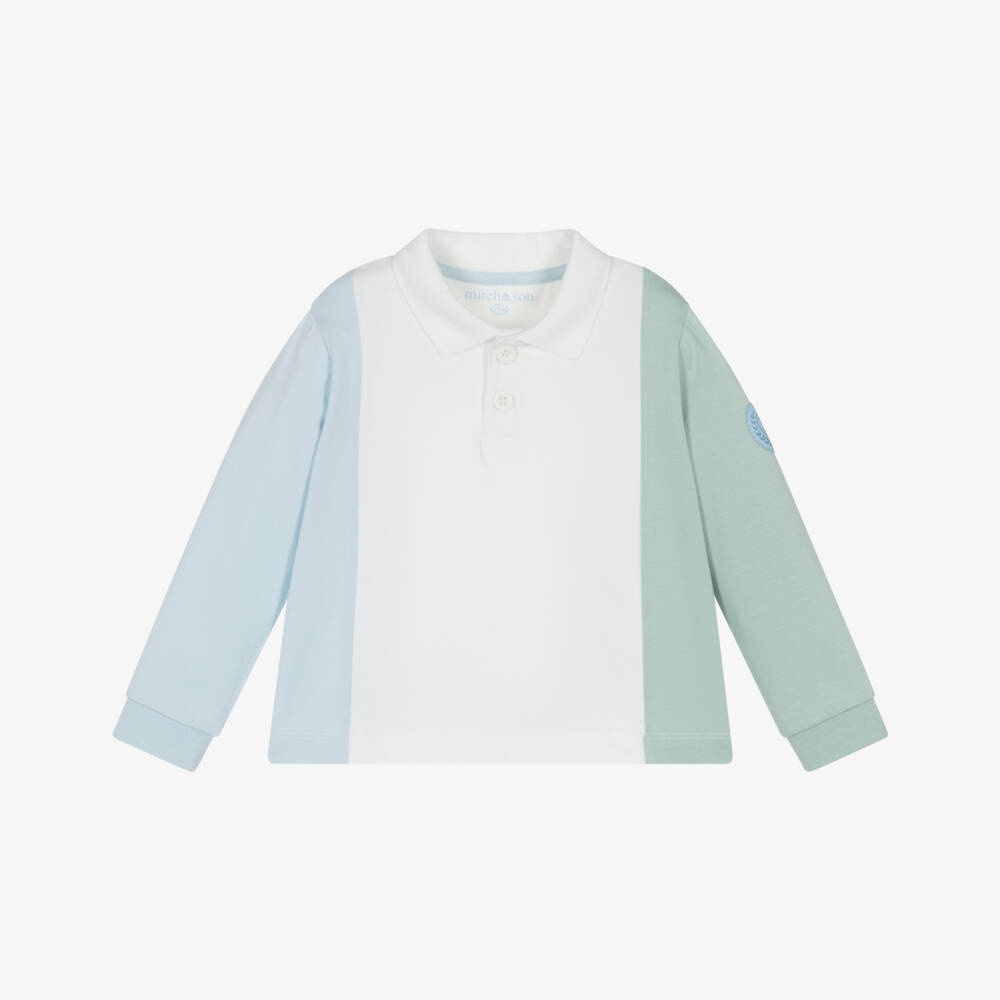 Mitch & Son-قميص بولو أزرق وأخضر للأولاد | Childrensalon Outlet