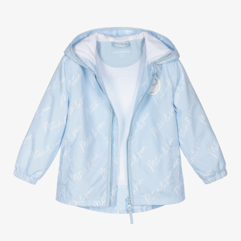 Mitch & Son-Boys Blue Windbreaker Jacket | Childrensalon Outlet