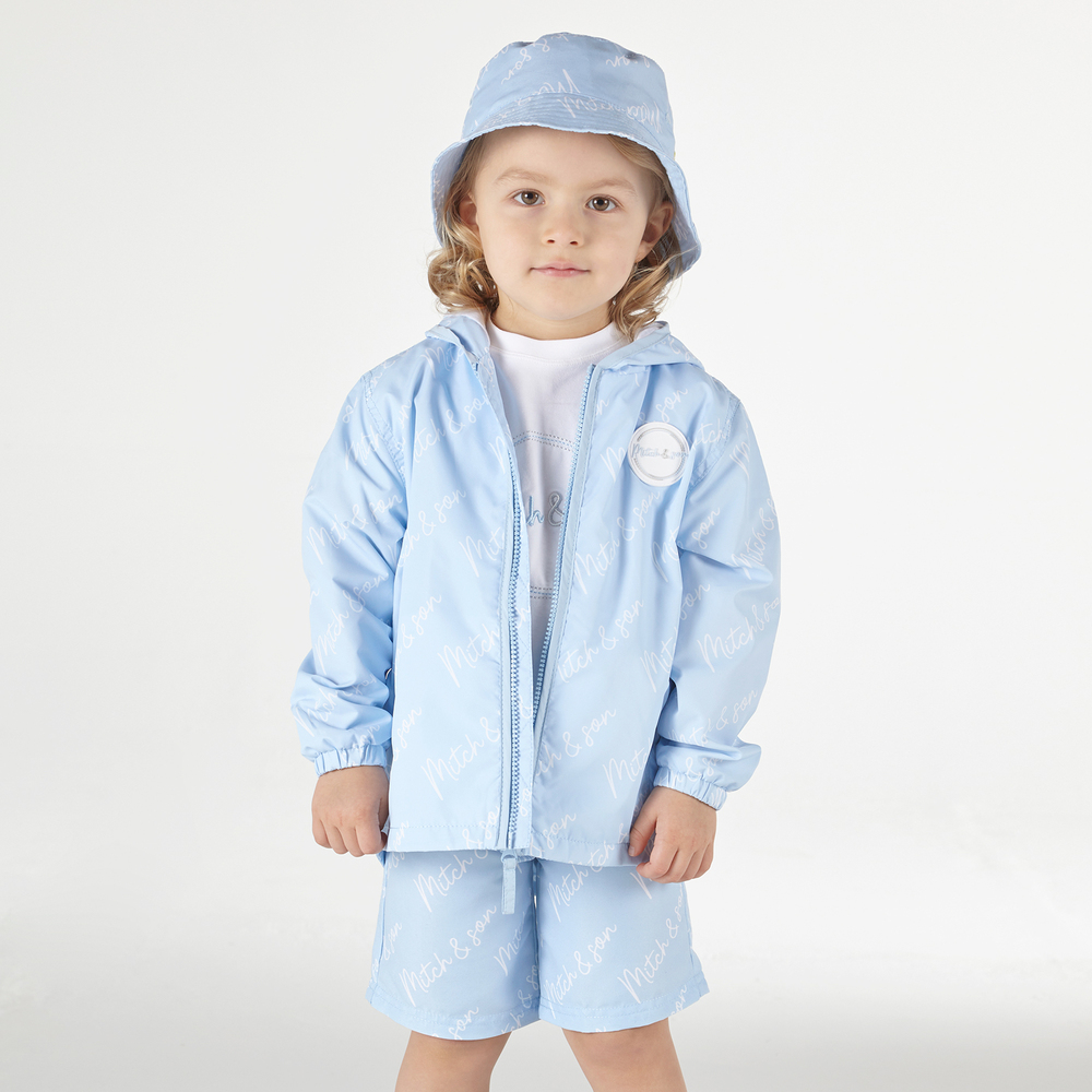 Mitch Son Boys Blue Windbreaker Jacket