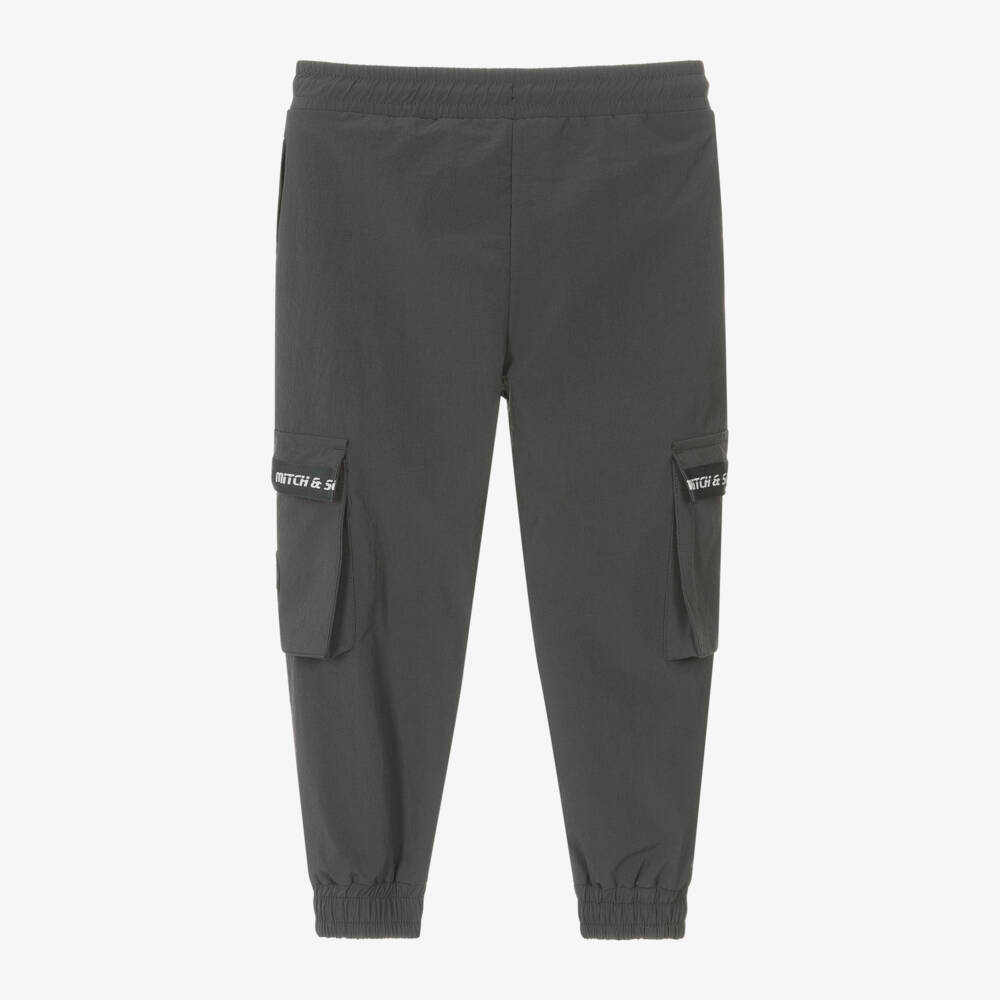 Mitch & Son-بنطلون رياضي كارغو لون رمادي داكن للأولاد | Childrensalon Outlet