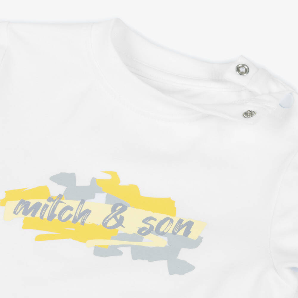 Mitch & Son-Boys Classic White Tee | Childrensalon Outlet