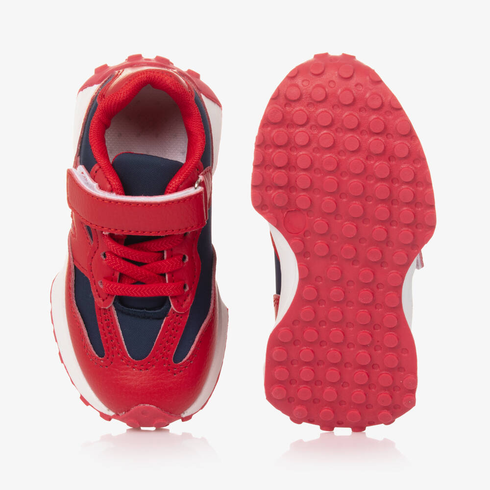 Mitch & Son-حذاء رياضي جلد صناعي لون أحمر و كحلي للأولاد | Childrensalon Outlet