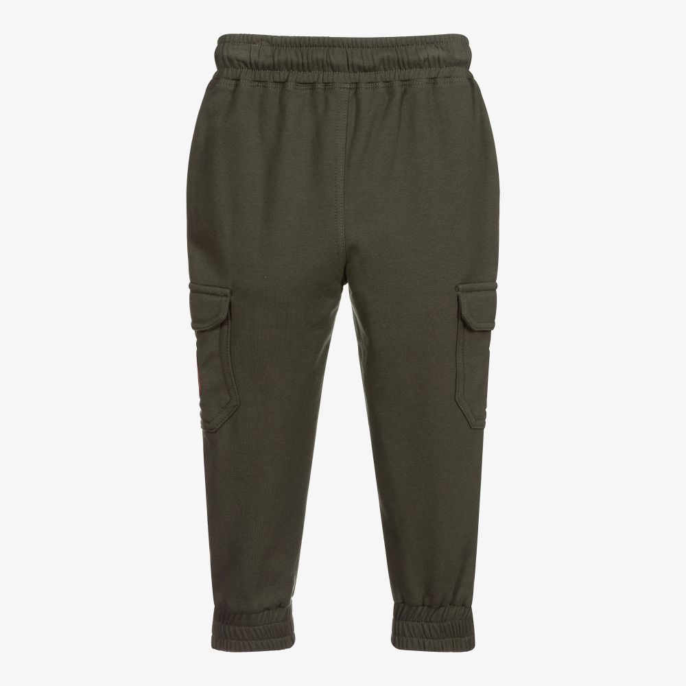 Mitch & Son-جوغرز قطن جيرسي لون أخضر كاكي للأولاد | Childrensalon Outlet