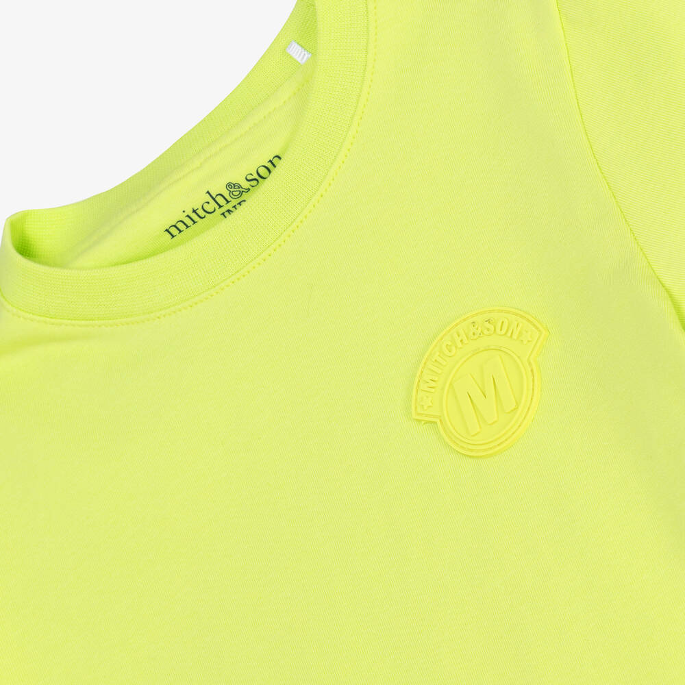 Mitch & Son-Boys Green Cotton T-Shirt | Childrensalon Outlet
