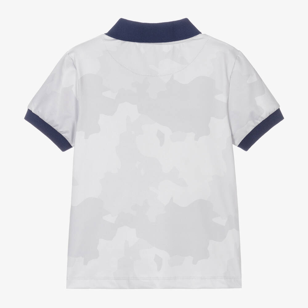 Mitch & Son-توب بولو جيرسي لون رمادي للأولاد | Childrensalon Outlet