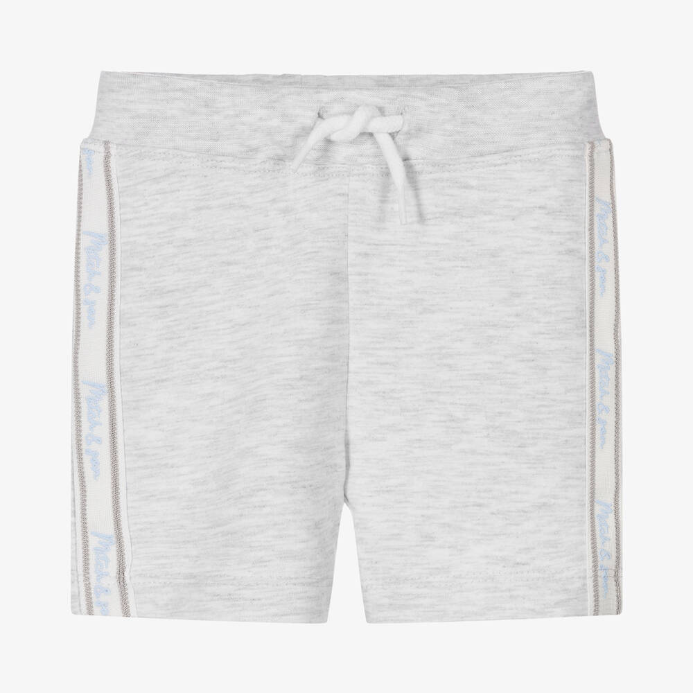 Mitch & Son - Boys Grey Cotton Jersey Shorts | Childrensalon