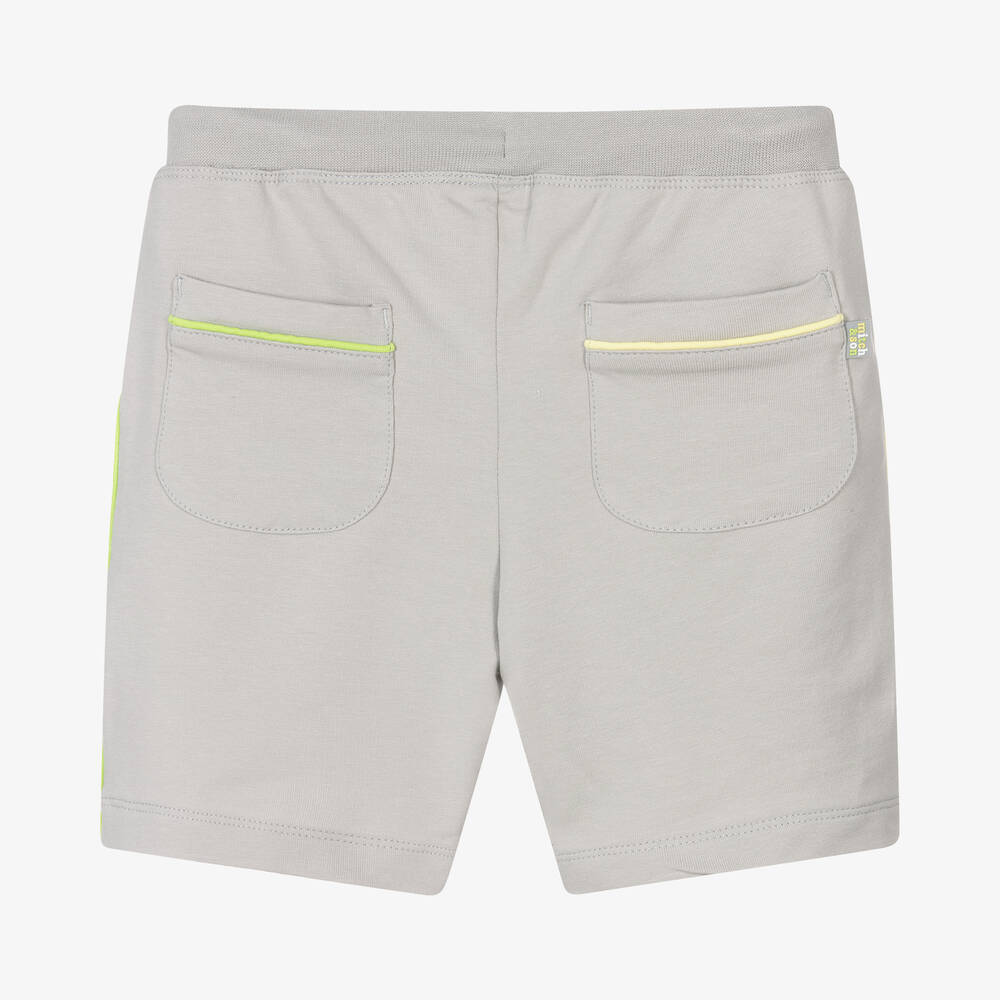 Mitch & Son-Boys Grey Cotton Jersey Shorts | Childrensalon Outlet