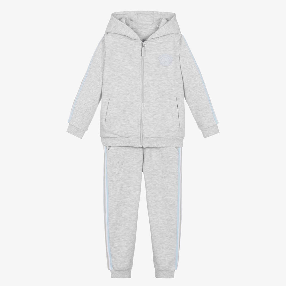 Mitch & Son - Survêtement gris en jersey de coton | Childrensalon