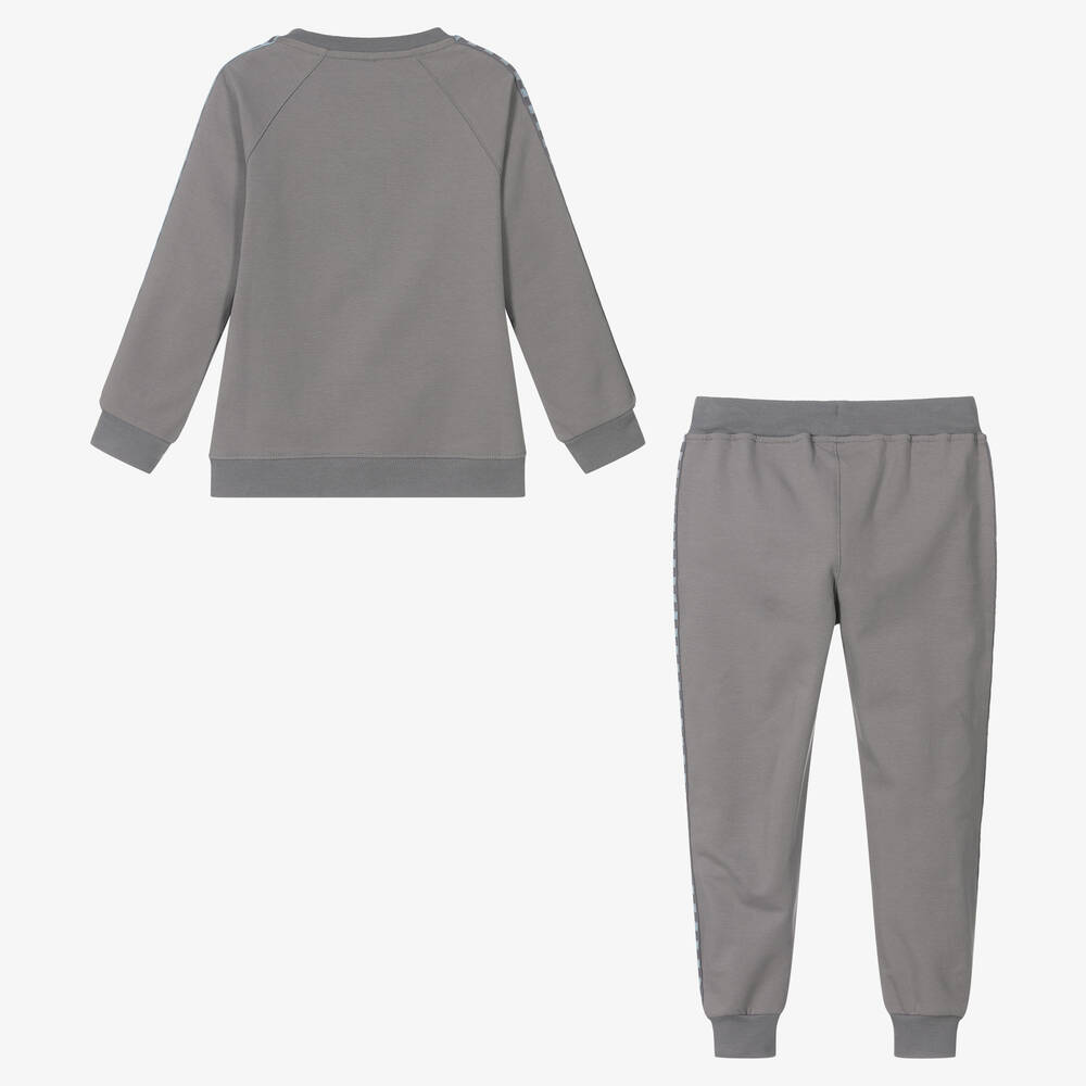 Mitch & Son-Серый спортивный костюм из хлопка для мальчиков | Childrensalon Outlet