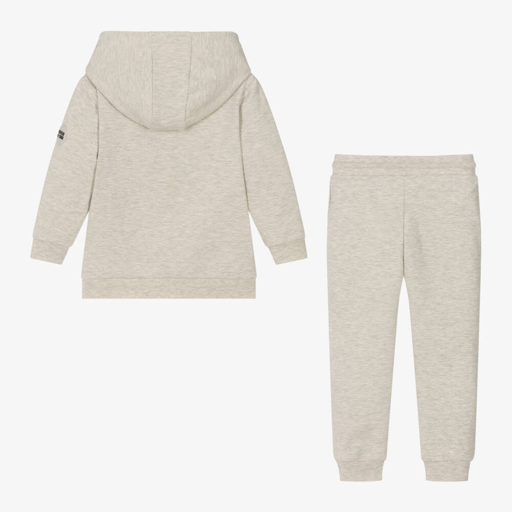 Mitch & Son-Boys Grey Embossed Hoodie Set | Childrensalon Outlet