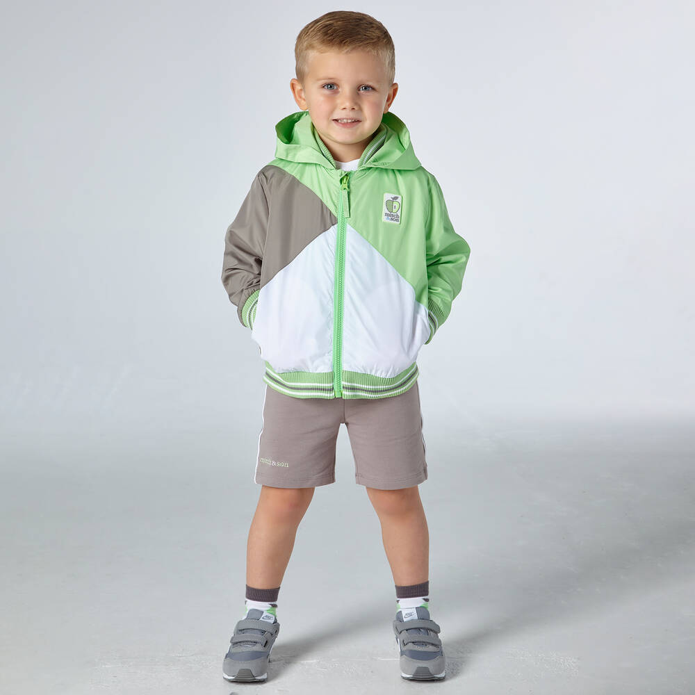 Mitch & Son-Boys Grey Jersey Shorts | Childrensalon Outlet