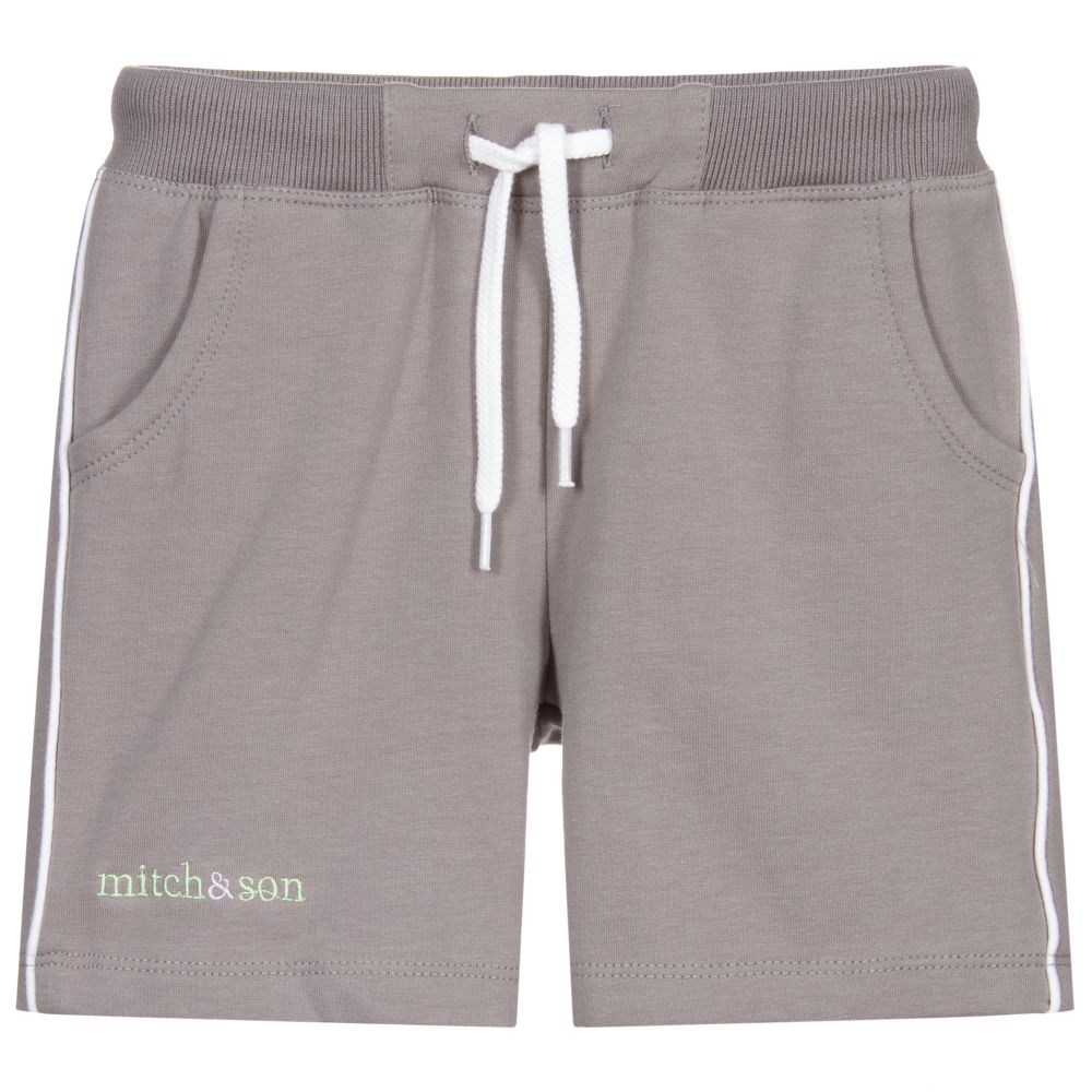 Mitch & Son - Boys Grey Jersey Shorts | Childrensalon