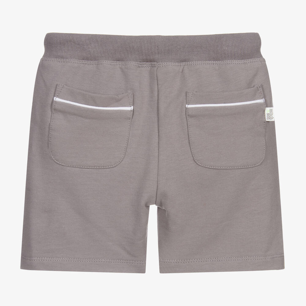 Mitch & Son-Boys Grey Jersey Shorts | Childrensalon Outlet