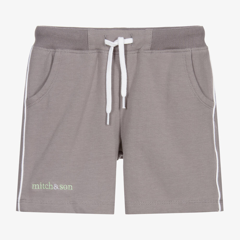 Mitch & Son-Boys Grey Jersey Shorts | Childrensalon Outlet