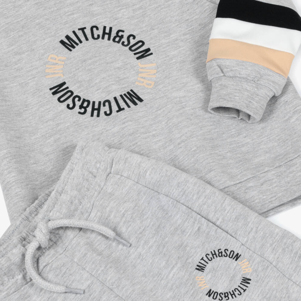 Mitch & Son-Спортивный костюм серый с логотипом для мальчиков | Childrensalon Outlet