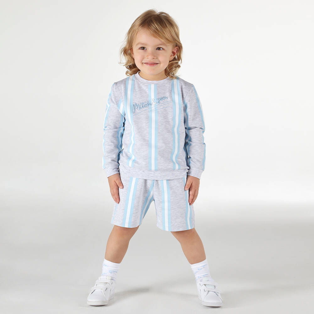 Mitch & Son-تراكسوت قطن جيرسي لون رمادي للأولاد | Childrensalon Outlet