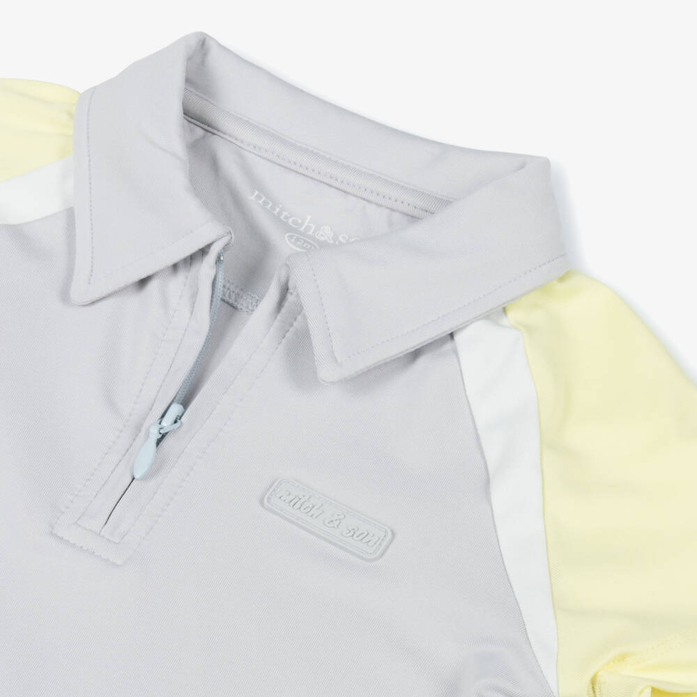 Mitch & Son-Boys Grey & Sunshine Outfit Duo | Childrensalon Outlet