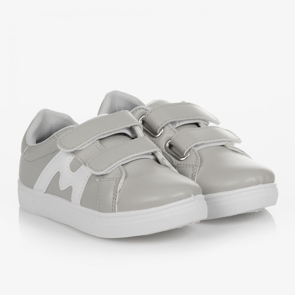 Mitch & Son - Graue Sneakers mit Klettverschluss (J) | Childrensalon