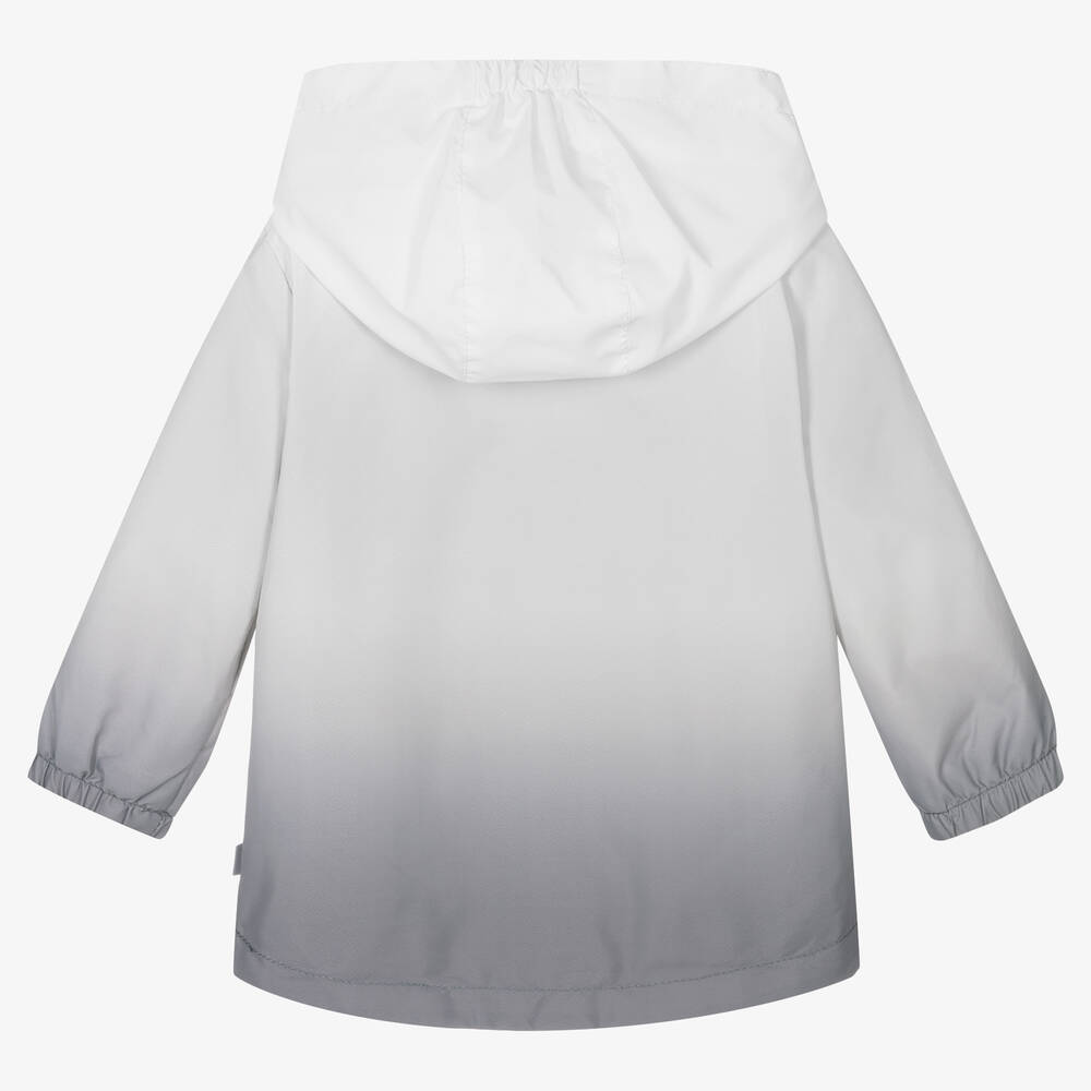 Mitch Son Boys Grey White Ombr Windbreaker Jacket