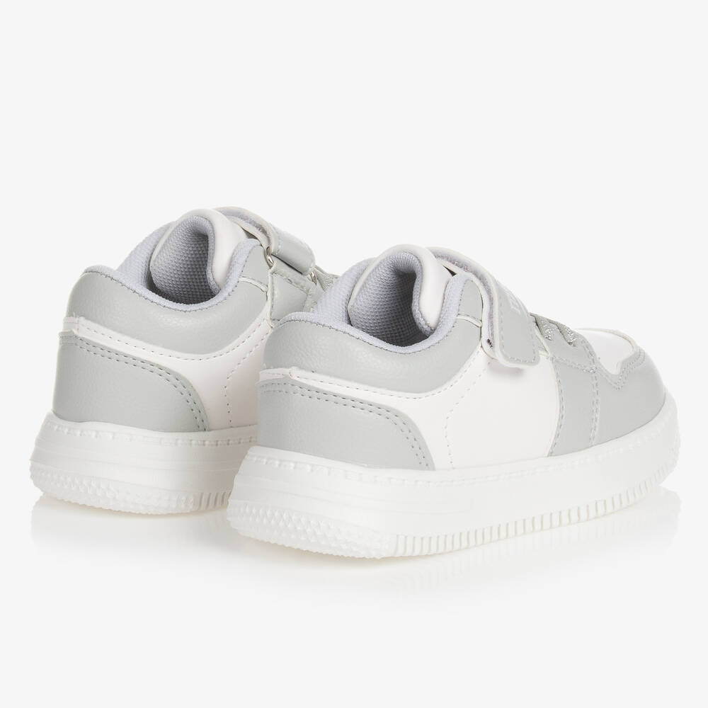 Grey velcro trainers deals
