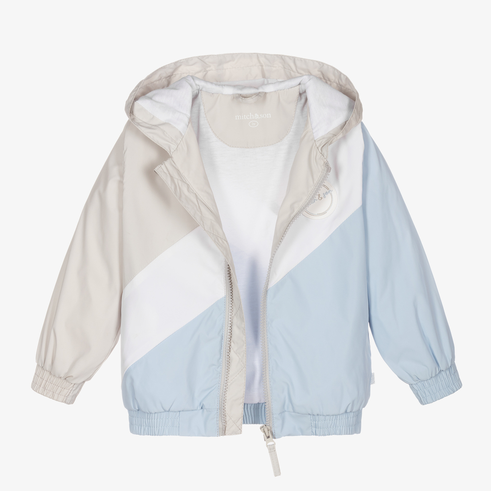 Mitch & Son-Boys Grey Windbreaker Jacket | Childrensalon Outlet