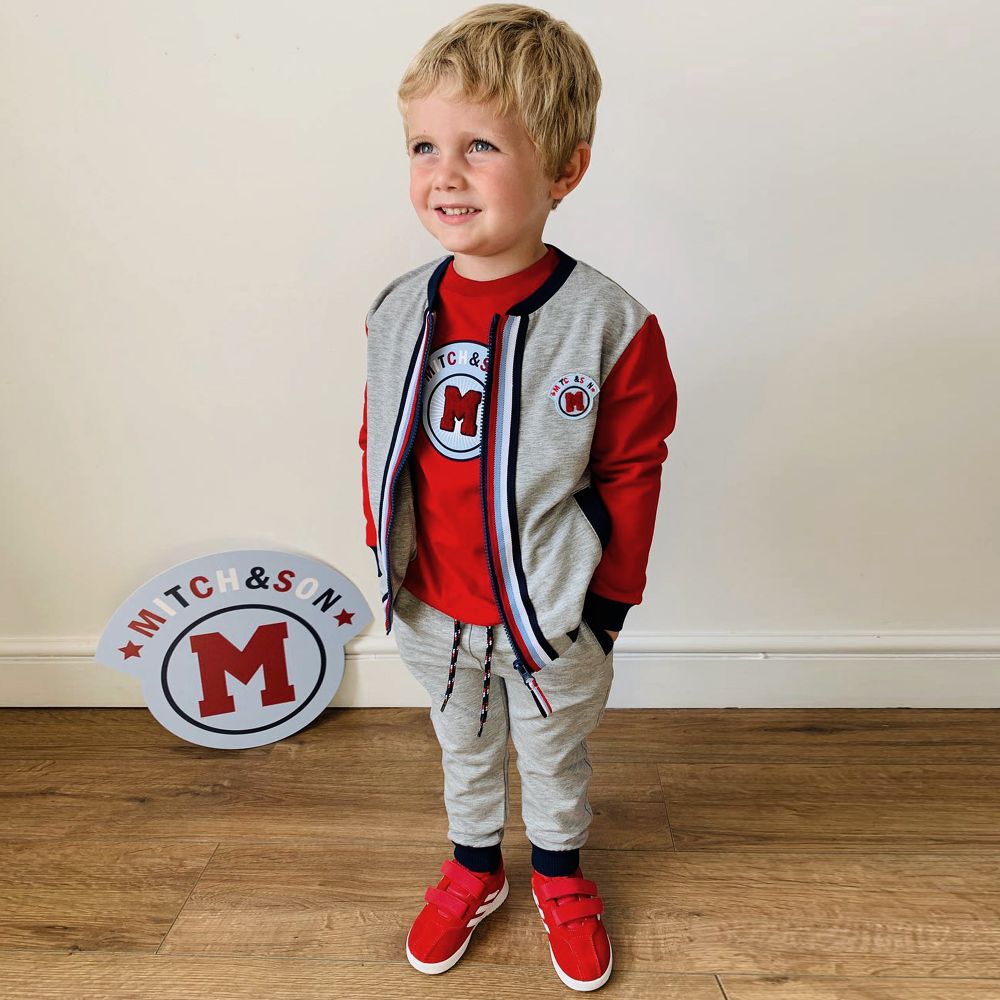 Grey zip up tracksuit sale