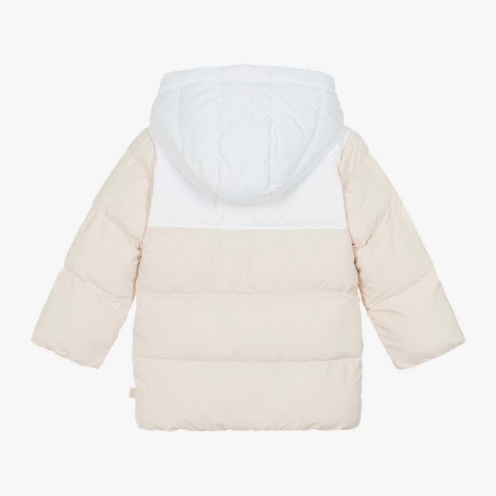 Mitch & Son-معطف بافر بهودي لون بيج وأبيض للأولاد | Childrensalon Outlet