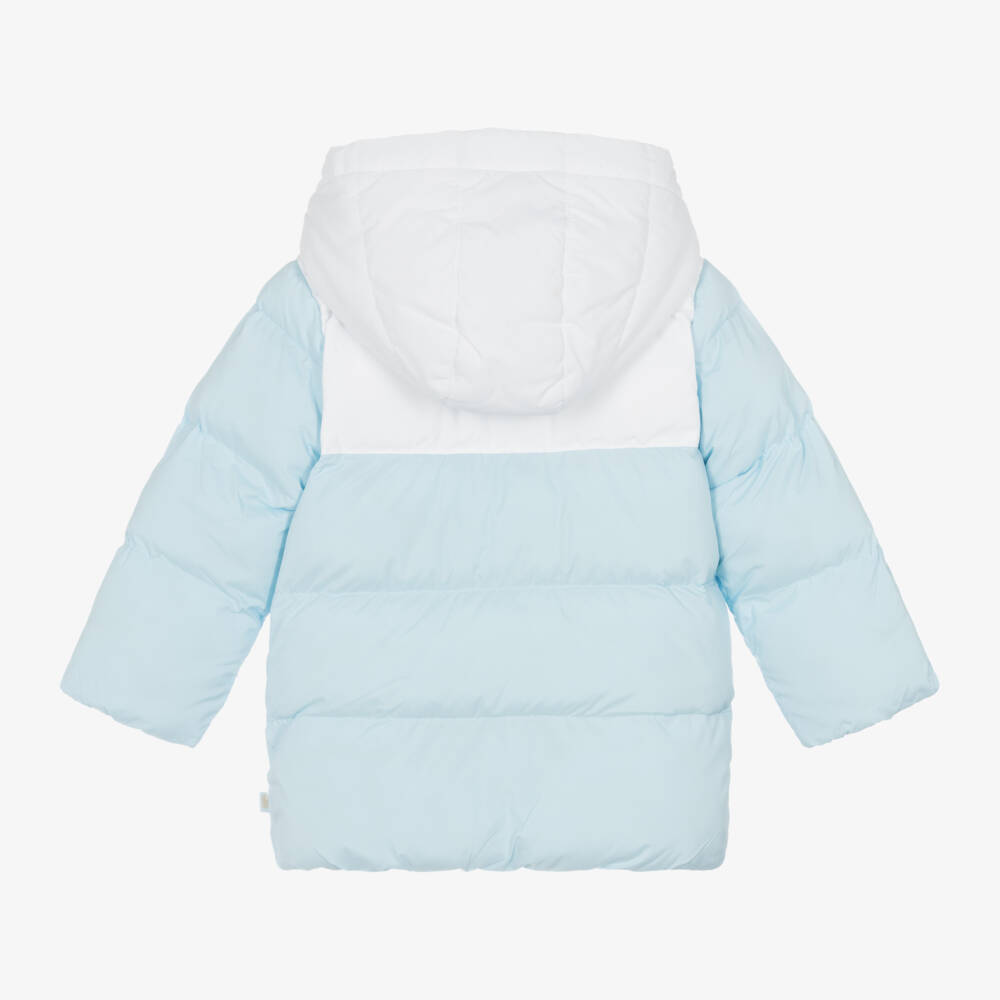 Mitch & Son-معطف بافر بهودي لون أزرق فاتح وأبيض للأولاد | Childrensalon Outlet