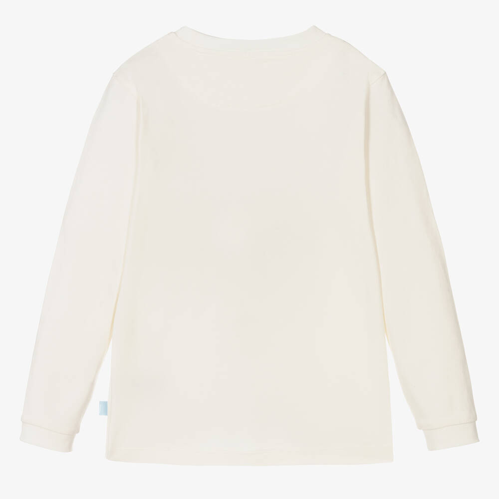 Mitch & Son-توب قطن جيرسي لون عاجي للأولاد | Childrensalon Outlet