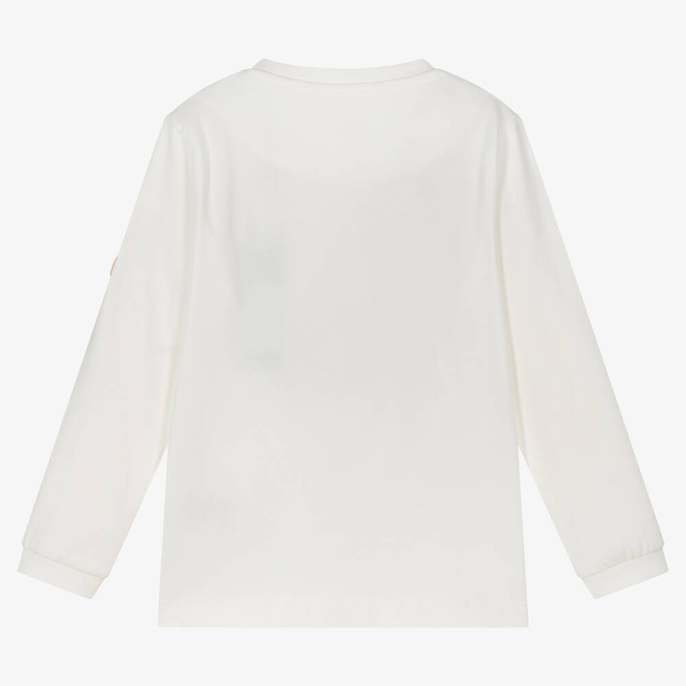 Mitch & Son-توب قطن جيرسي لون عاجي للأولاد | Childrensalon Outlet