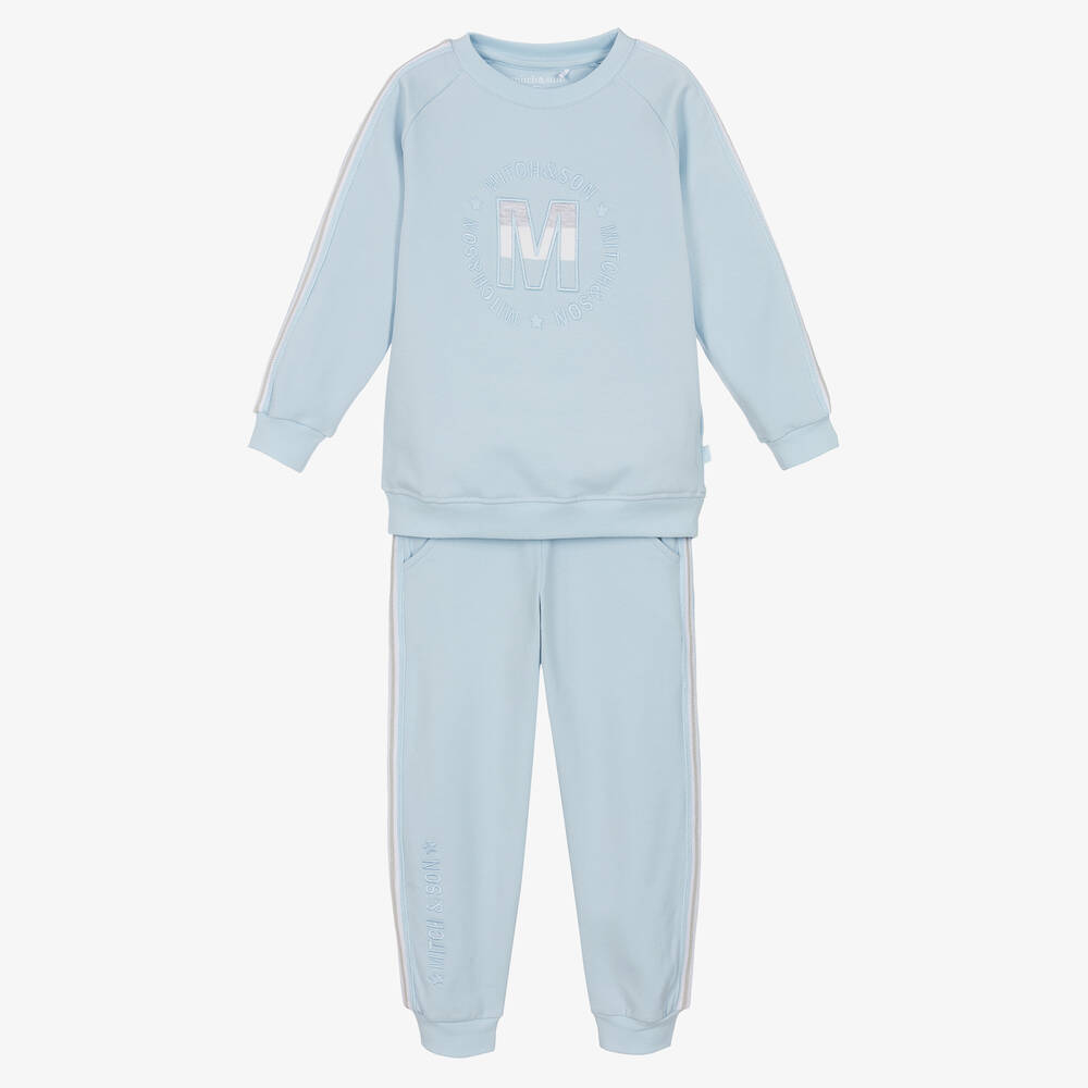 Mitch & Son - Survêtement bleu en jersey de coton | Childrensalon