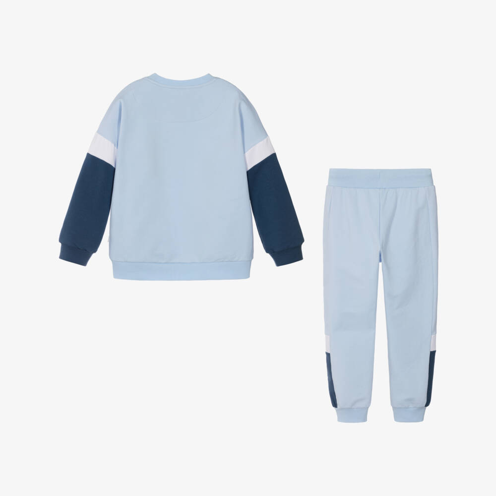 Mitch & Son-Светло-голубой хлопковый спортивный костюм для мальчиков | Childrensalon Outlet