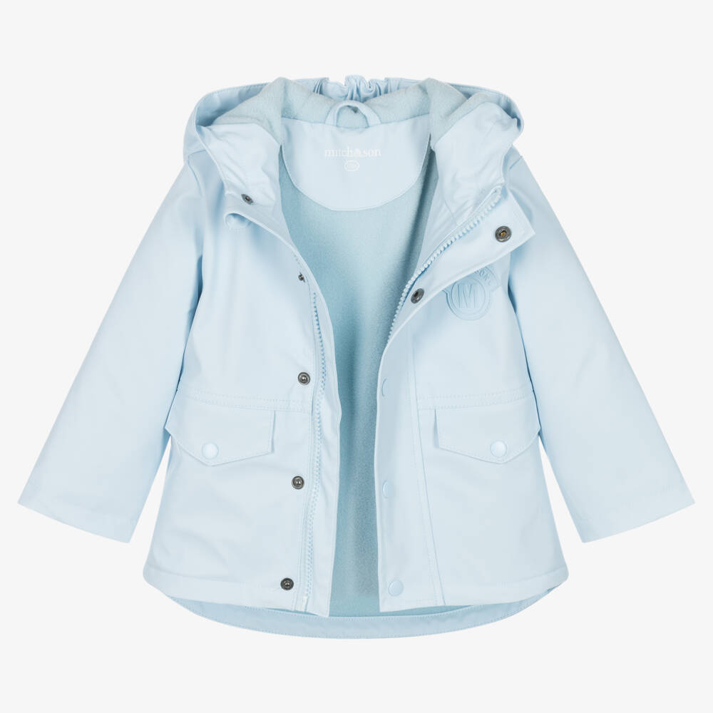 Mitch & Son-Boys Light Blue Fleece-Lined Parka | Childrensalon Outlet