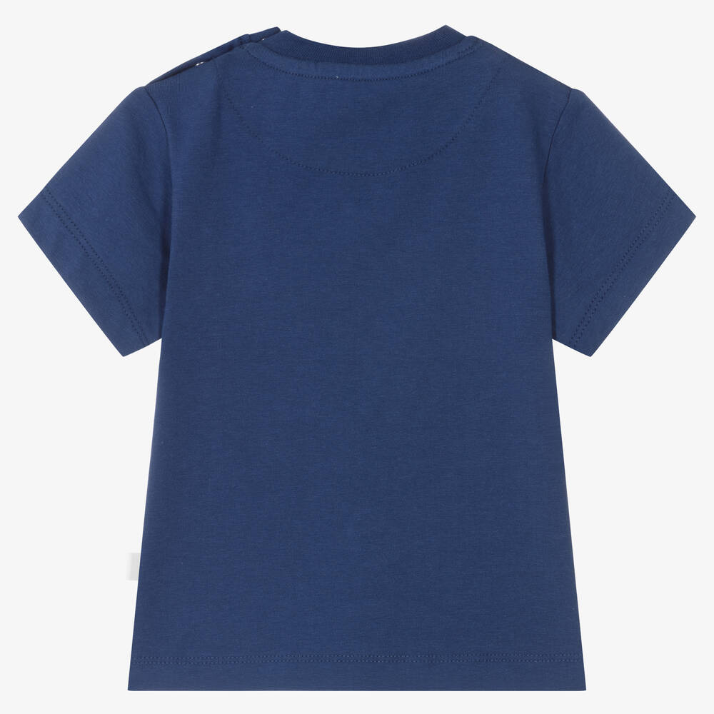 Mitch & Son-تيشيرت قطن جيرسي لون كحلي للأولاد | Childrensalon Outlet