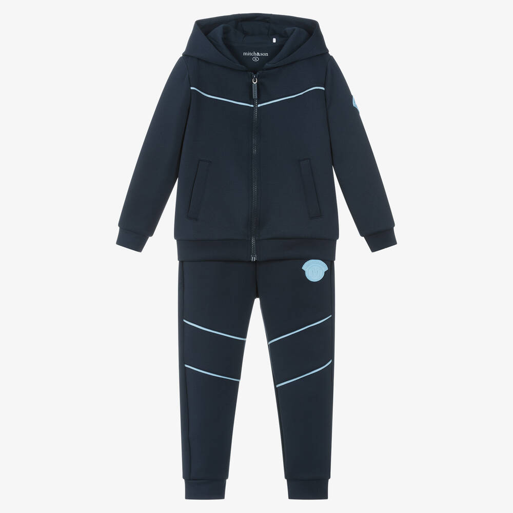 Mitch & Son - Navyblauer Baumwoll-Trainingsanzug | Childrensalon