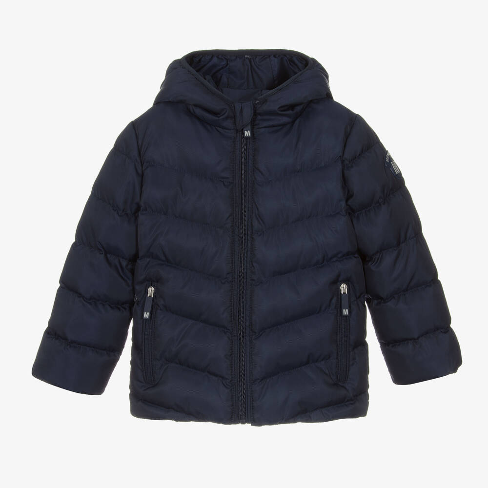 Mitch & Son-Boys Navy Blue Puffer Coat | Childrensalon Outlet
