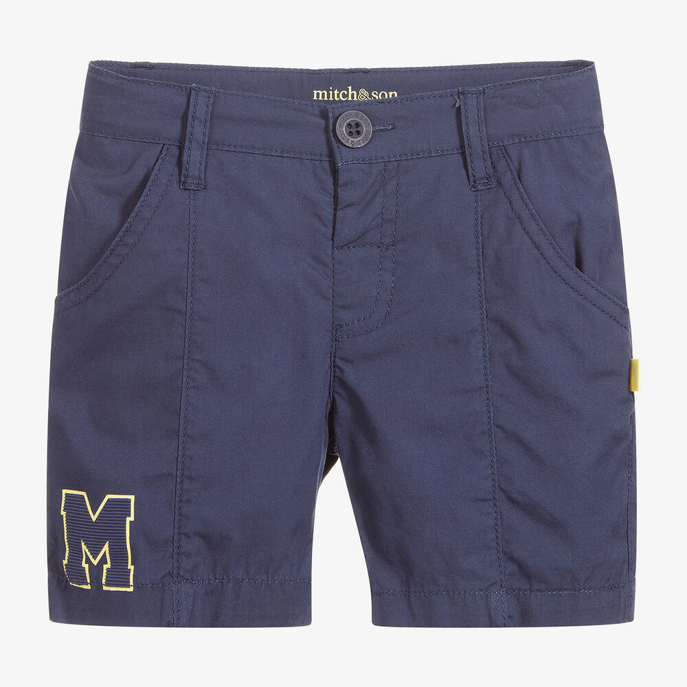 Mitch & Son-Boys Navy Blue Shorts | Childrensalon Outlet
