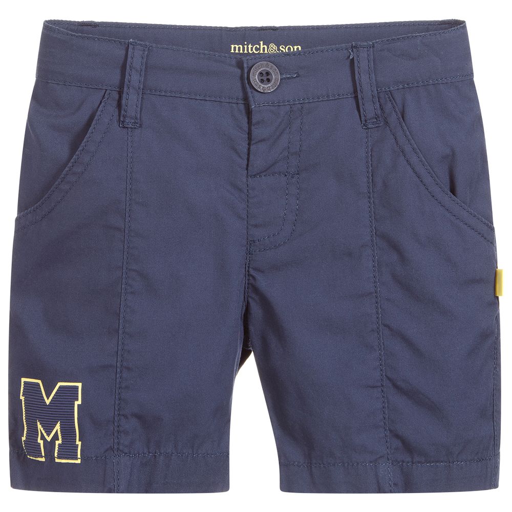 Mitch & Son - Boys Navy Blue Shorts | Childrensalon
