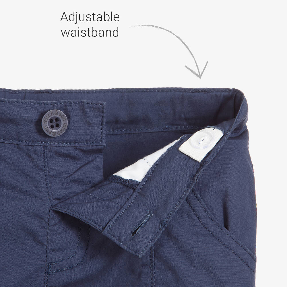 Mitch & Son-Boys Navy Blue Shorts | Childrensalon Outlet