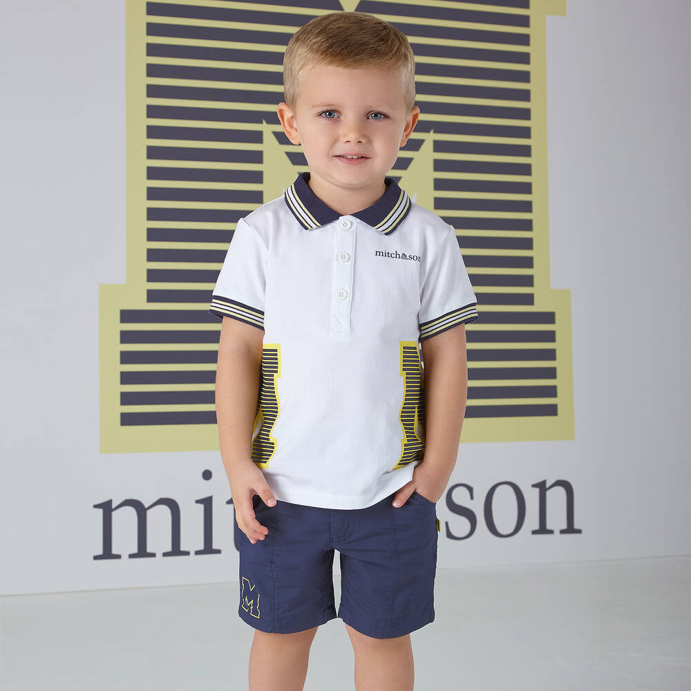 Mitch & Son-Boys Navy Blue Shorts | Childrensalon Outlet