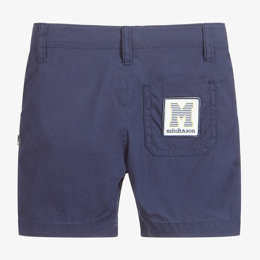 Mitch & Son-Boys Navy Blue Shorts | Childrensalon Outlet