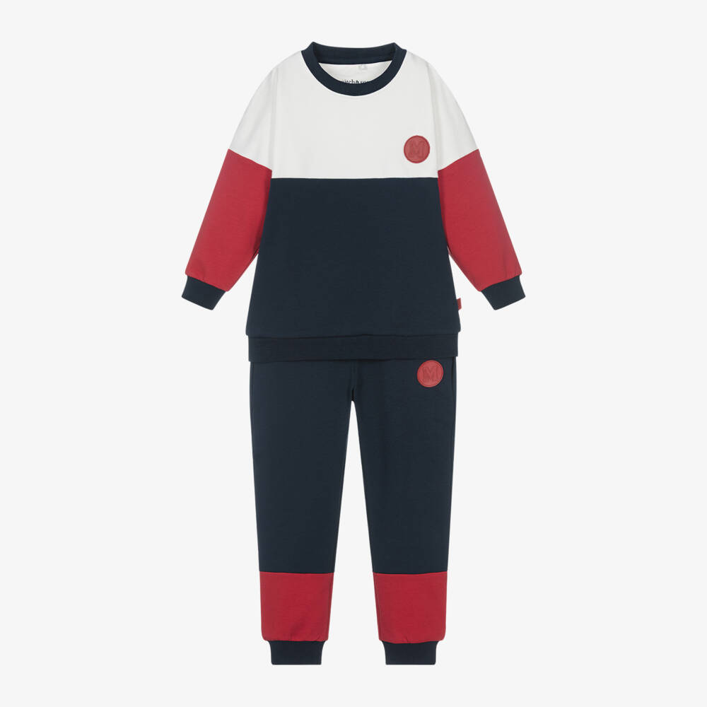 Mitch & Son-Boys Navy Colourblock Outfit | Childrensalon Outlet