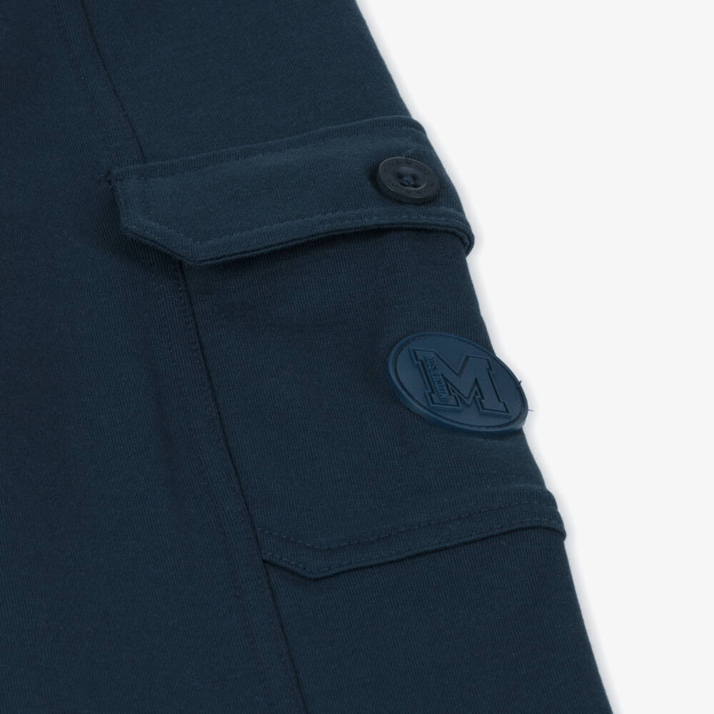 Mitch & Son-بنطلون رياضي كارغو قطن لون كحلي للأولاد | Childrensalon Outlet